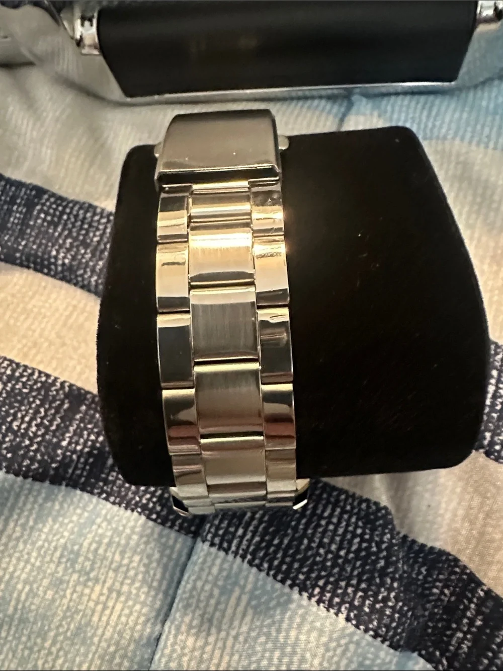 WLISTH 1853 Men's Stainless Steel Black Dial Chronograph Watch